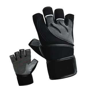 Recién llegado, guantes de levantamiento de pesas de cuero de estilo superior, logotipo personalizado y diseño, característica transpirable, el mejor Material - Product Image 4