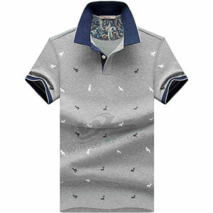 Polos personalizados para hombre con logotipo bordado Camiseta de piqué suave de verano ropa informal transpirable de alta calidad - Product Image 5