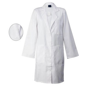 Bata blanca de laboratorio para mujer con 3 bolsillos, precio al por mayor, logotipo personalizado, transpirable, de alta calidad, bata de laboratorio - Product Image 2