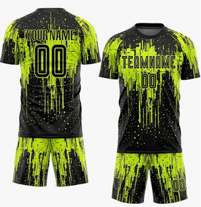 Maillot de football unisexe de qualité supérieure, ensemble de tenue de football respirant et léger, uniforme personnalisé à impression numérique pour clubs - Product Image 4
