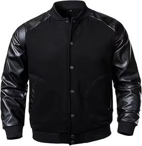 Veste universitaire matelassée en toile classique pour hommes et femmes, élégante, pour l'école, les sports d'équipe, le streetwear décontracté - Product Image 1