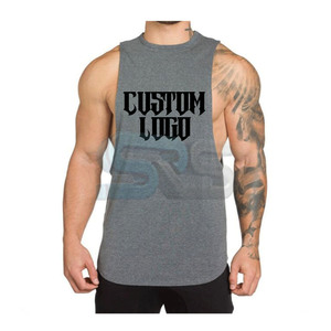 Camiseta sin mangas a la moda para hombre, camisetas sin mangas personalizadas, ropa deportiva de Fitness, ropa de gimnasio sin mangas de secado rápido para venta en línea - Product Image 4