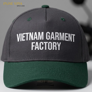 Casquette de baseball 5 panneaux personnalisée avec logo OEM ODM, fabriquée au Vietnam, bicolore, haute qualité, structurée, sport, mode, pêche, en toile, snapback - Product Image 1