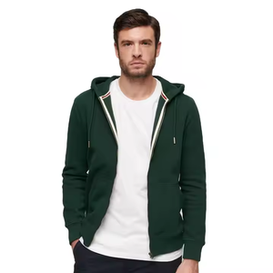 Sweat-shirt unisexe OEM à fermeture éclair, doux et délavé, en polaire/éponge française, polyester/coton, respirant, séchage rapide, pour l'hiver - Product Image 2