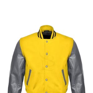 Chaquetas universitarias impermeables de talla grande para hombre, chaquetas cálidas de invierno de manga larga de Color sólido, diseño transpirable personalizado, precio al por mayor - Product Image 4