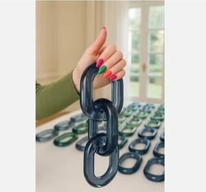 ห่วงโซ่อะคริลิคที่ทันสมัยประดับผนังทำมือเรซิ่นสำหรับตกแต่งบ้าน - Product Image 6