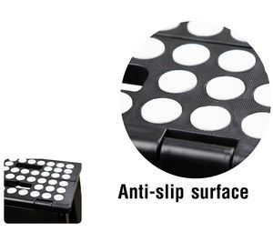 Taburete plegable de 9 pulgadas duradero de alta calidad, soportes ligeros de 300 libras para cocina, baño, silla de ocio para apartamento - Product Image 4