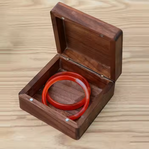 กล่องของขวัญทำจากไม้วอลนัททาสีเป็นมิตรกับสิ่งแวดล้อมสำหรับตกแต่งเครื่องประดับด้วยงานฝีมือเสี้ยว - Product Image 3