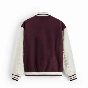 Custom Logo Men Letter <b>Jackets</b> College <b>Vintage</b> <b>Varsity</b> Baseball <b>Jacket</b> with Custom Leather Sleeves - Product Image 6