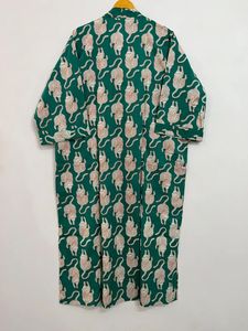 Kimono de caftán indio hecho a mano, bata Unisex ligera hasta el suelo, ropa de noche, cubierta de Bikini, cinturón superior, vestidos informales para la playa - Product Image 3