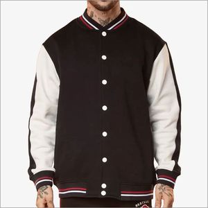 Blouson universitaire homme personnalisé de haute qualité, style streetwear, hiver, manches brodées, logo frontal, imperméable - Product Image 1