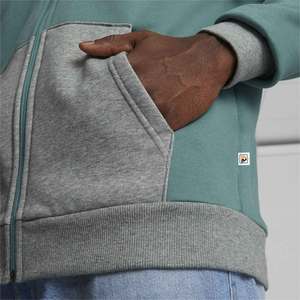 Sweats à capuche automne et hiver hommes sweats à capuche polaire coton tissu impression personnalisée broderie Logo fermeture éclair sweat à capuche décontracté pour hommes - Product Image 6
