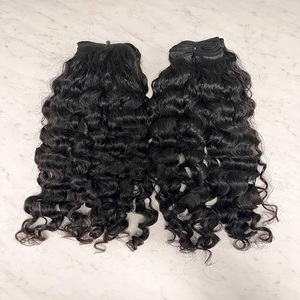 Hot Selling Virgin Bundles Human Hair Unprocessed Temple 100% Raw Indian Hair Bouncy Loose Wave Raw Hair No <b>Tangling</b> - Product Image 1