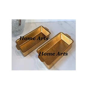 <b>Silver</b> Color <b>Tea</b> and Coffee Serving Tray Advantageous Design <b>Set</b> of 2 Stainless Steel Food Serving Tray in Bulk - Product Image 4