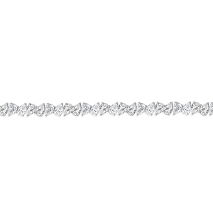 LEB grown Jewelry Forma de pera LEB grown Diamond Tennis Bracelet 925 Silver White Gold Plate Chain Tennis Bracelet - Product Image 3