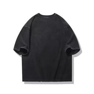 Custom Design Oversized Cotton T-Shirt with 3D Puff Printed Logos Durable and Anti-Pilling <b>Shorts</b> <b>Sleeves</b> - Product Image 6