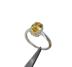 Anillo de cabujón hecho a mano con piedras preciosas de citrino Natural de mejor diseño, anillo de Plata de Ley 925 sólida, joyería de plata estampada de plata 925 - Product Image 1