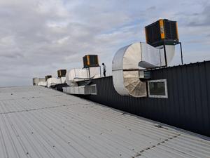 Système de refroidissement par moteur à induction, débit d'air à haute capacité, faible consommation d'énergie et performance fiable dans les ateliers - Product Image 3