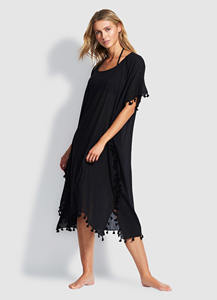 Wholesale 2023 Latest Women Beach <b>Kaftan</b> Fashion Plus Size Custom Print Swimsuit <b>Ladies</b> Viscose Beach Cover up <b>Dress</b> - Product Image 3