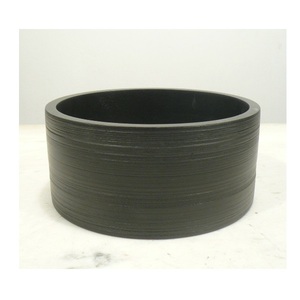 Large Black Round Deep Wooden Serving Bowl Tableware Salad Soup Serving Wood Bowl - Product Image 1