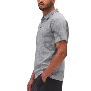 Polos pour hommes de style classique Chemises d'extérieur en coton de coupe régulière T-shirts polo solides respirants décontractés pour hommes - Product Image 5
