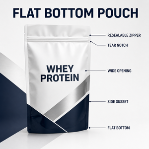 Bolsa de Envasado con Boquilla para Proteína de Suero de Leche de 1 <span class=keywords><strong>kg</strong></span>, 2,5 <span class=keywords><strong>kg</strong></span> y 5 <span class=keywords><strong>kg</strong></span>, Impresión Personalizada, Gran Capacidad, Fondo Plano, Grado Alimenticio, MOQ de 100 Piezas - Product Image 3
