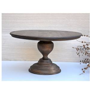 Soporte redondo de madera natural para pasteles Decoración de bodas y fiestas Soporte redondo elegante y elegante para pasteles de madera Herramientas - Product Image 2