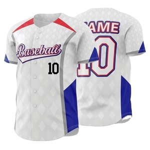 Top Qualité Usine Directe Vêtements De Sport Sur Mesure Chemises De Baseball Personnalisées Maillot De Baseball Respirant Confortable - Product Image 1