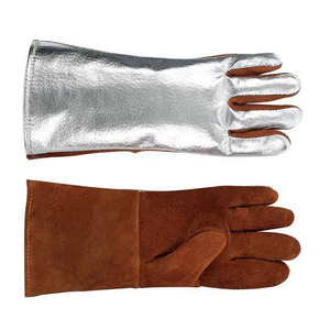 Gants de soudure en cuir de vache, résistants à la chaleur, gants de travail de protection, antidérapants, respirants, taille personnalisée - Product Image 3