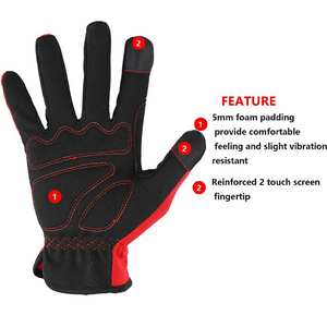 2025 Guantes de seguridad de trabajo de cuero de alta calidad Nueva llegada Guantes de seguridad hechos de cuero de bajo precio para venta en línea - Product Image 3