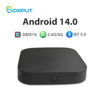 TV Box Q8 con Amlogic S905Y4 Quad Core, Android 14.0, 4GB de RAM, 32GB de ROM, Reproductor Multimedia Inteligente 4K IATV, WiFi de Doble Banda, BT5.0, Control Remoto por Voz