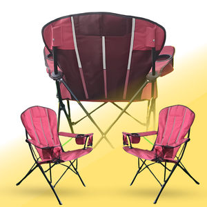 CC03 Luxueuse chaise pliante moderne en acier inoxydable couleurs accrocheuses pour camping en plein air pique-nique meubles de jardin - Product Image 1