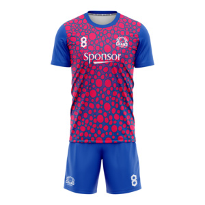 Venta al por mayor personalizado 100% poliéster fútbol desgaste cómodo completo sublimación uniforme de fútbol con conjuntos de camisetas transpirables - Product Image 3