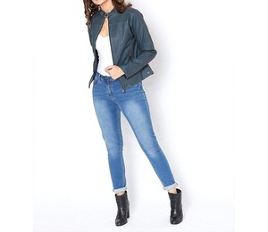 Conceptions classiques Veste en cuir pour femmes anti-rides poids léger taux raisonnable Veste en cuir véritable avec matériau durable - Product Image 6