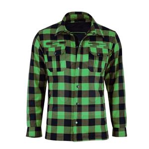 Camisa de Franela de Aramida para Motocicleta, Transpirable y Resistente al Viento, para Hombre, con Protección Completa en Hombros y Codos - Product Image 1