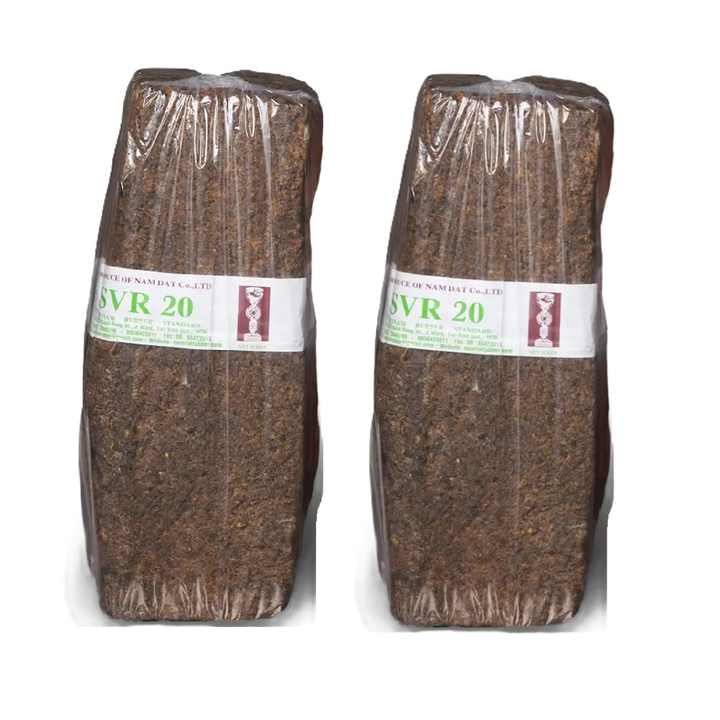 Best Selling Natural Rubber Raw Materials TSR 20 SVR 20 33.33 Kg/Bale Brown Rubber for Making Tires, Soles Shoes, Belts