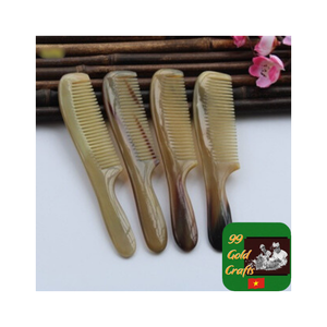 Peine de cuerno de búfalo natural hecho a mano, peine de pelo pulido para hombres y mujeres, proveedor de Peine de barba con acabado suave y Estilo clásico - Product Image 2