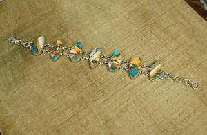 Oyster Turquoise 925 Sterling <b>Silver</b> Luxury Adjustable Charm Bracelet Handmade Gemstone Jewelry GIA Certified for <b>Women</b> - Product Image 5