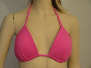 Conjunto de Bikini para mujer, conjunto de Bikini triangular de cintura alta de Color sólido Tropical Hawaiano, traje de baño Sexy con tiras de realce, ropa de playa - Product Image 2