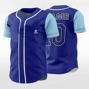 Sublimation Wholesale Custom Baseball Uniform Embroidery Free Design Sublimation <b>Color</b> Softball <b>Shirt</b> Button Blank Jersey - Product Image 3