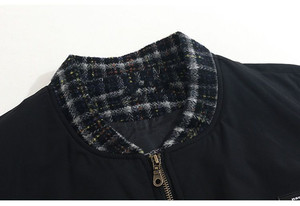 <b>Men's</b> Flight Bomber Diamond Quilted <b>Jacket</b> Lightweight Varsity <b>Jackets</b> Winter Warm Padded Coats - Product Image 3