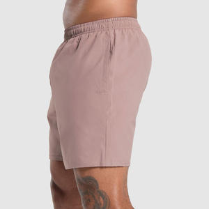 Vente en gros de shorts de basket-ball pour hommes à séchage rapide vêtements de sport décontractés pour entraînement de fitness poches en coton décoration à motif teint uni - Product Image 3