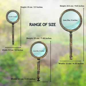 Loupe Antique Henry London en Laiton Style Marin Vintage avec Étui en Cuir Différentes Tailles - Product Image 4