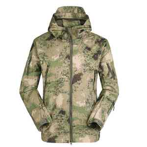 Dernier arrivage de vestes de chasse d'extérieur pour hommes impression de décharge polyester nylon matériel lavable durable vestes d'extérieur pour hommes - Product Image 6