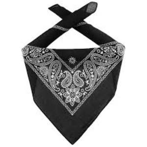 2025 Logo personnalisé imprimé de haute qualité 100% coton Bandana bleu visage écharpe pour une utilisation en extérieur - Product Image 2