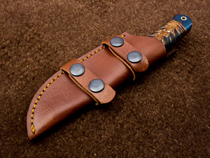 Customizable Nordic Forge Damascus Steel Fixed Blade Hunting Camping <b>Knife</b> OEM 8 Inch Pine Cone Resin Handle Scout Carry <b>Sheath</b> - Product Image 6