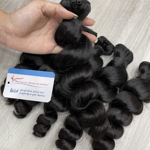 ผมลอนแบบลอนยาว22นิ้วสำหรับต่อผมมนุษย์ผมยาวสองเท่าติดทนนานแฟชั่นใหม่ - Product Image 5