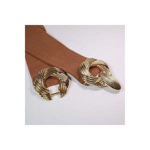 Ceinture élastique pour femme avec boucle dorée, ceinture pour veste, ceinture pour chemise, ceinture pour robe - TABA - Product Image 6