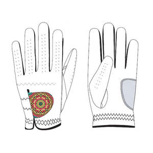 Produit de qualité supérieure Vêtements de sport Meilleure vente Gants de golf à la main Logo personnalisé Gants en cuir Cabretta durables de qualité supérieure élégants - Product Image 4