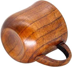 ถ้วยกาแฟไม้2แพ็คถ้วยชาพร้อมหูจับ4ออนซ์120มล. แก้วดื่มที่ทำจากไม้สำหรับเบียร์กาแฟนมน้ำ - Product Image 4